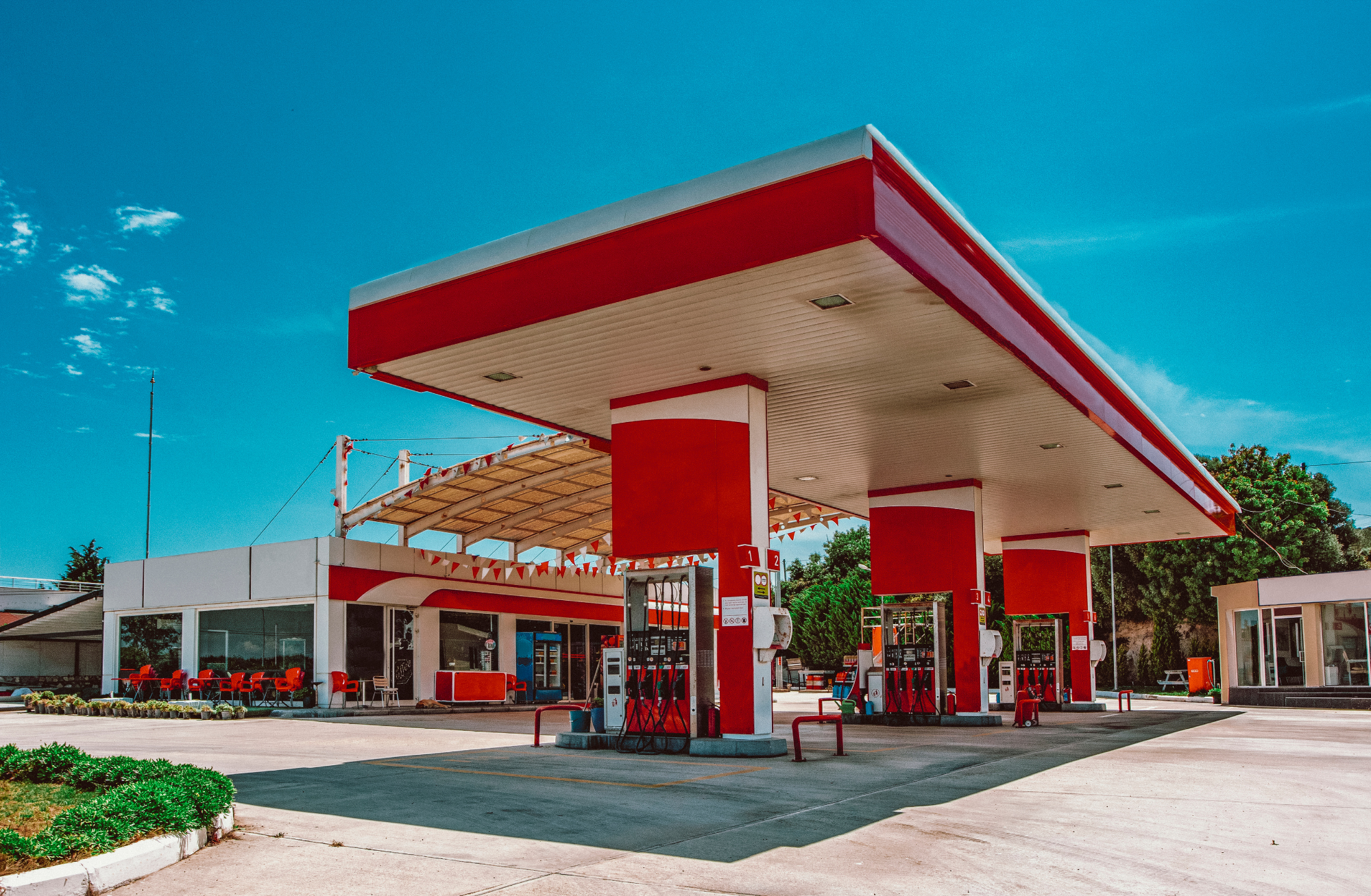 gas station